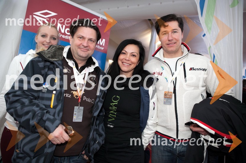 Leo Ivanjko, lastnik družbe Vinag; Klementina Ihanec, predsednica uprave družbe Vinag.; Franci Breznik ml., poslanec49. Zlata lisica, veleslalom in druženje v VIP prostoru