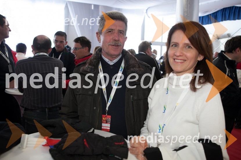 Drago Cotar, predsednik uprave Zavarovalnice Maribor; Renata Doler, izvršilna direktorica financ pri Zavarovalnici Maribor

49. Zlata lisica, veleslalom in druženje v VIP prostoru