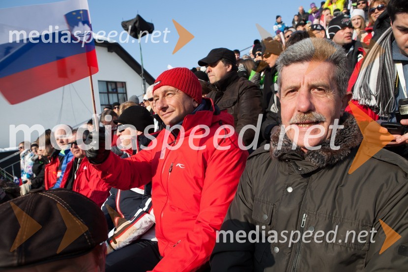 Borut Pahor, predsednik Republike Slovenije; Drago Cotar, predsednik uprave Zavarovalnice Maribor49. Zlata lisica, veleslalom in druženje v VIP prostoru