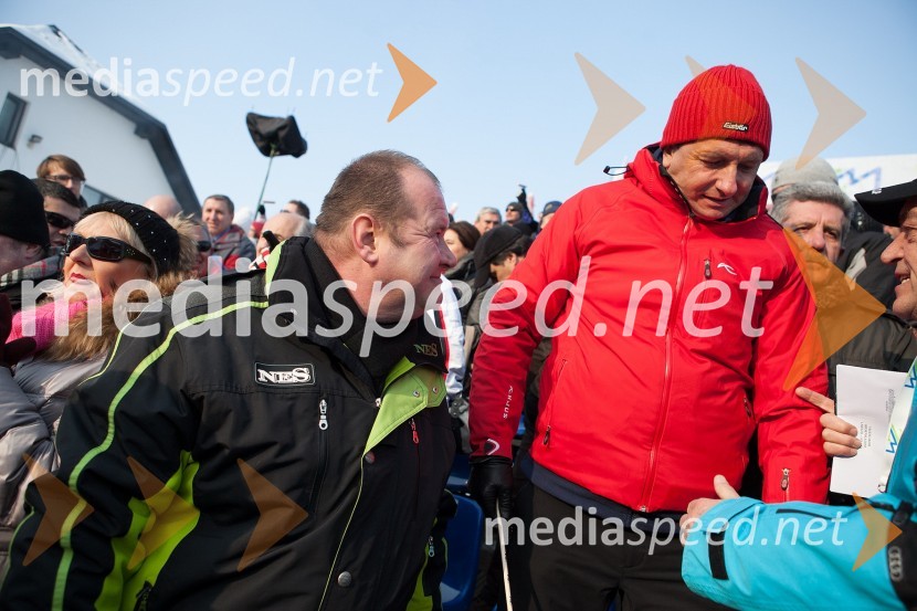 Aleš Hauc, predsednik uprave NKBM; Borut Pahor, predsednik Republike Slovenije49. Zlata lisica, veleslalom in druženje v VIP prostoru