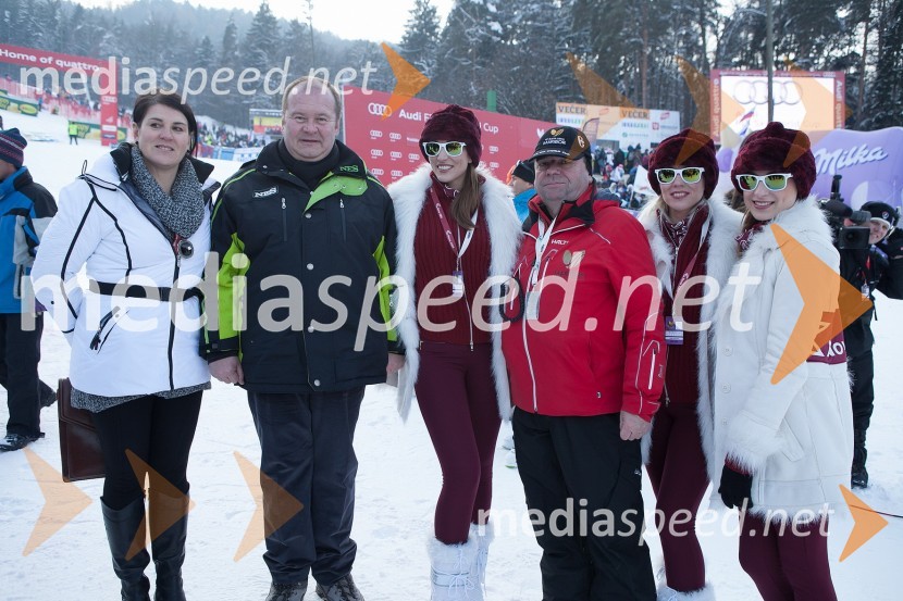 ...; Aleš Hauc, predsednik uprave NKBM; ...; Srečko Vilar, generalni sekretar Zlate lisice; ...; ...49. Zlata lisica, veleslalom in druženje v VIP prostoru