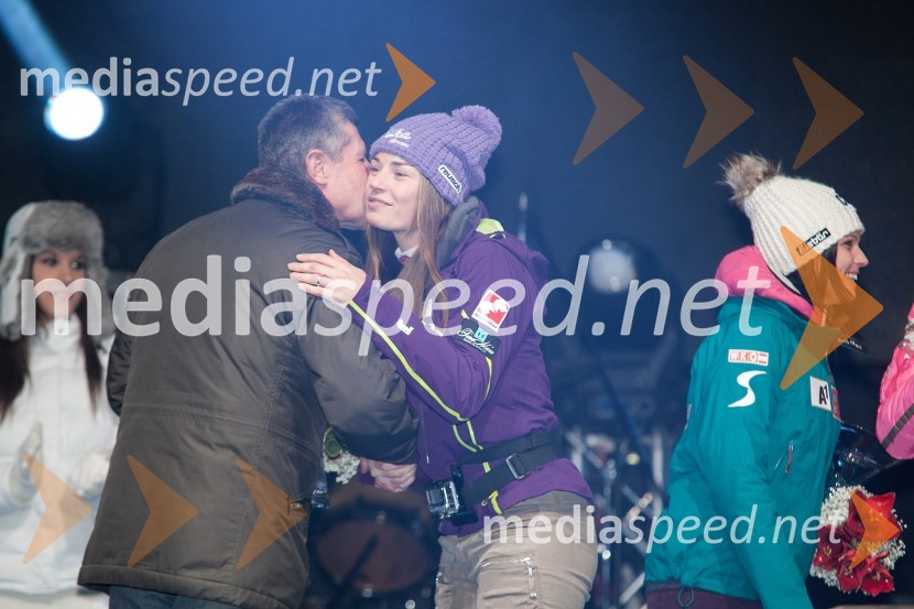 Drago Cotar, predsednik uprave Zavarovalnice Maribor; Tina Maze, smučarka (SLO)49. Zlata lisica 2012, žrebanje štartnih številk za slalom ter otvoritev Evropske prestolnice mladih