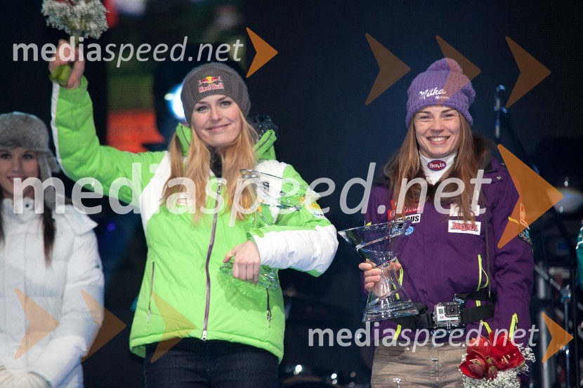 Lindsey Vonn, smučarka (ZDA); Tina Maze, smučarka (SLO)49. Zlata lisica 2012, žrebanje štartnih številk za slalom ter otvoritev Evropske prestolnice mladih