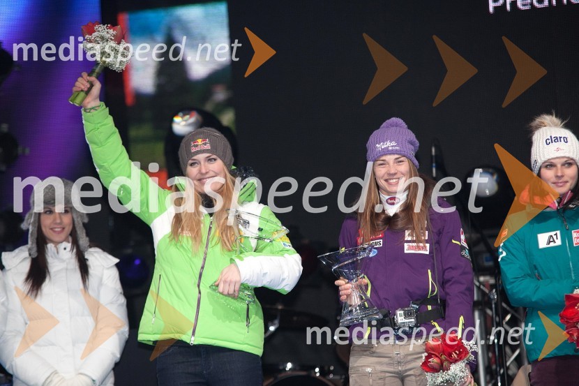 Lindsey Vonn, smučarka (ZDA); Tina Maze, smučarka (SLO)49. Zlata lisica 2012, žrebanje štartnih številk za slalom ter otvoritev Evropske prestolnice mladih