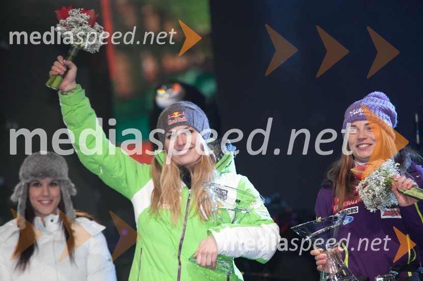 Lindsey Vonn, smučarka (ZDA); Tina Maze, smučarka (SLO)49. Zlata lisica 2012, žrebanje štartnih številk za slalom ter otvoritev Evropske prestolnice mladih
