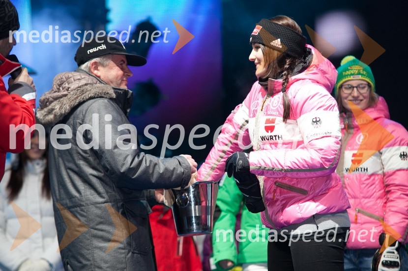 Christina Geiger, smučarka (Nemčija)49. Zlata lisica 2012, žrebanje štartnih številk za slalom ter otvoritev Evropske prestolnice mladih