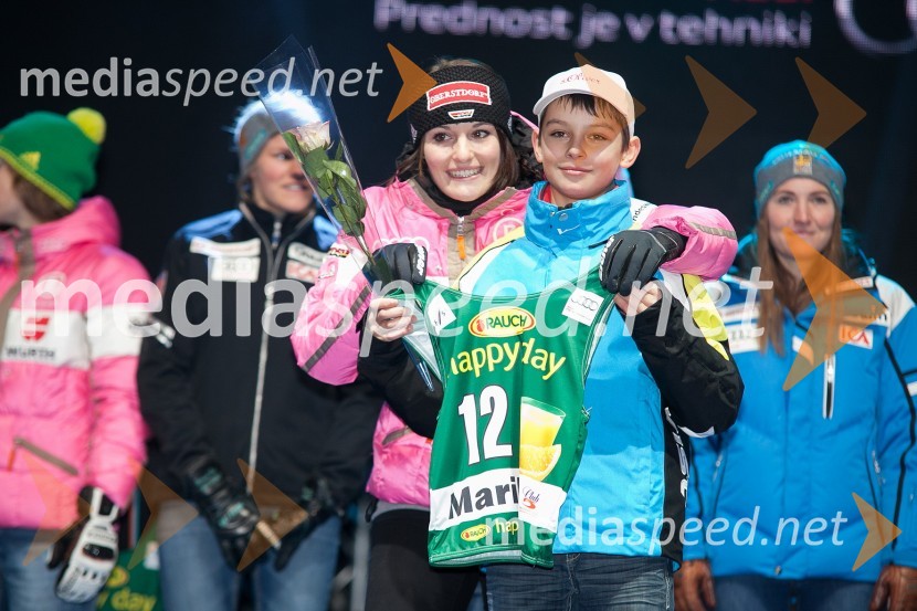 Christina Geiger, smučarka (Nemčija)49. Zlata lisica 2012, žrebanje štartnih številk za slalom ter otvoritev Evropske prestolnice mladih