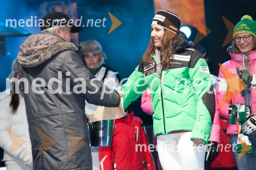 Wendy Holdener, smučarka (Švica)49. Zlata lisica 2012, žrebanje štartnih številk za slalom ter otvoritev Evropske prestolnice mladih