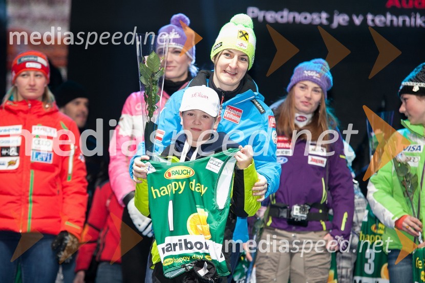 Kathrin Zettel, smučarka (Avstrija)49. Zlata lisica 2012, žrebanje štartnih številk za slalom ter otvoritev Evropske prestolnice mladih