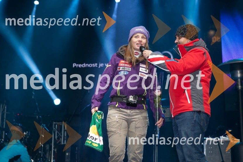 Tina Maze, smučarka (SLO); Dejan Vedlin, ekipa Reporter Milan49. Zlata lisica 2012, žrebanje štartnih številk za slalom ter otvoritev Evropske prestolnice mladih