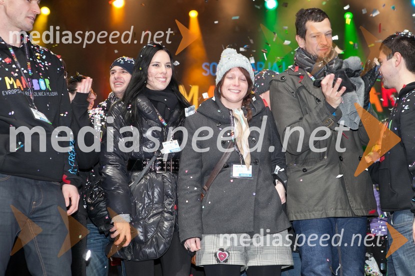 Astrid Bah, podžupanja MOM; ...; Peter Matjašič, predsednik Evropskega mladinskega foruma49. Zlata lisica 2012, žrebanje štartnih številk za slalom ter otvoritev Evropske prestolnice mladih