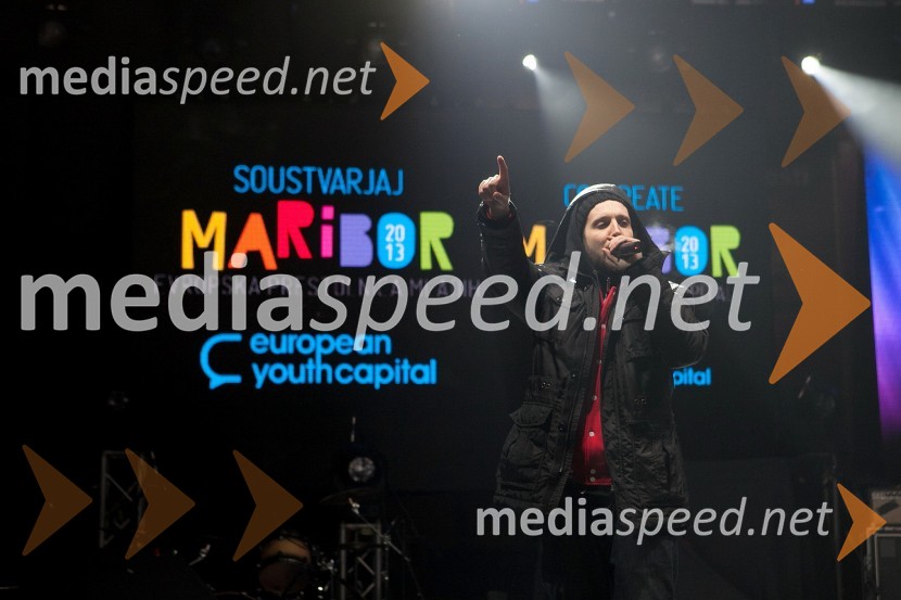 EMKEJ, glasbenik49. Zlata lisica 2012, žrebanje štartnih številk za slalom ter otvoritev Evropske prestolnice mladih