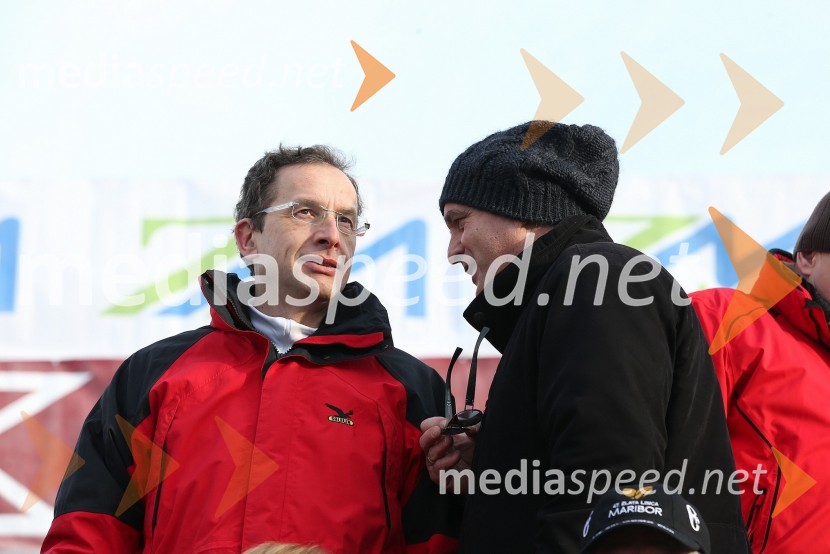 Žiga Turk, minister za izobraževanje, znanost, kulturo in šport; mag. Drago Balent, v.d. generalnega direktorja Direktorata za šport49. Zlata lisica 2012, slalom in druženje v VIP prostoru