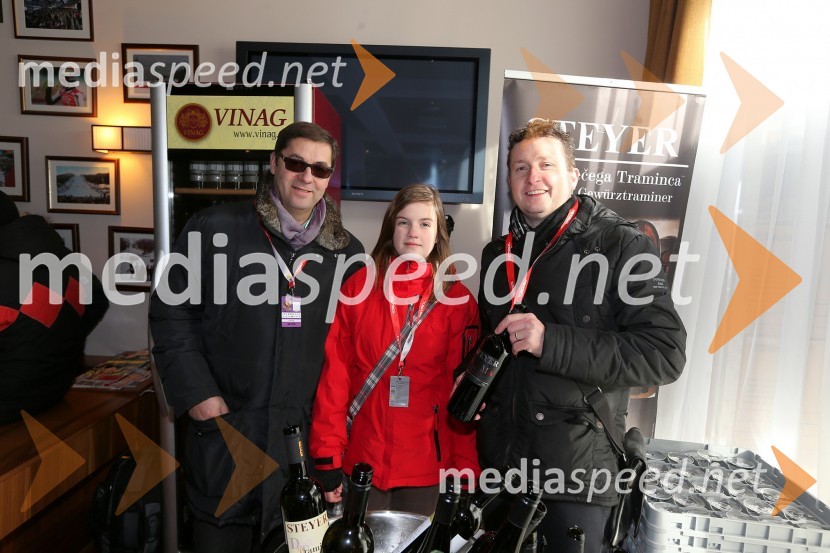 Erich Steyer; Vaneja Steyer; Danilo Steyer, vinogradnistvo Steyer49. Zlata lisica 2012, slalom in druženje v VIP prostoru