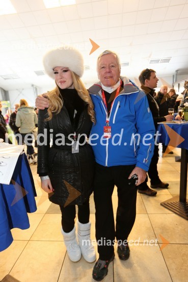 Jerneja Podbevšek Zhembrovskyy, modna oblikovalka in balerina; Tone Vogrinec49. Zlata lisica 2012, slalom in druženje v VIP prostoru