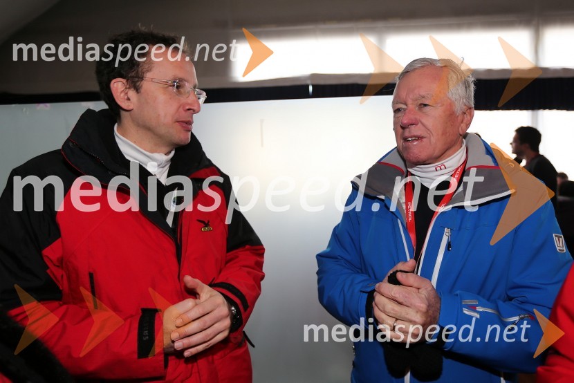 Žiga Turk, minister za izobraževanje, znanost, kulturo in šport; Tone Vogrinec49. Zlata lisica 2012, slalom in druženje v VIP prostoru