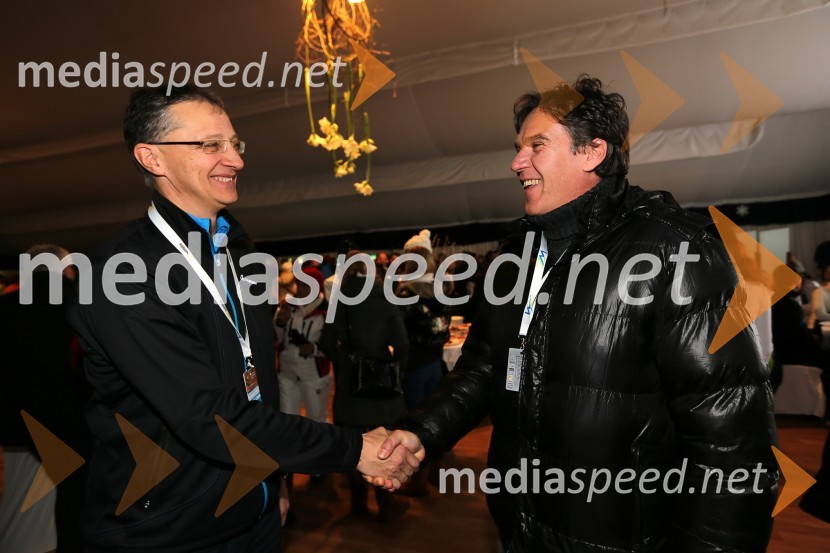 	Igor Lukšič, predsednik stranke SD; David Kastelic, član uprave Zavarovalnice Maribor49. Zlata lisica 2012, slalom in druženje v VIP prostoru