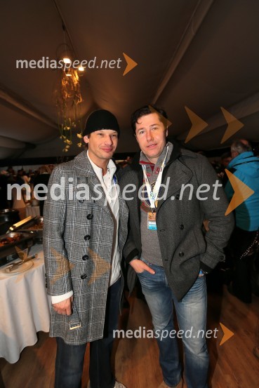 Jurij Bradač, maneken; Franci Breznik ml., poslanec49. Zlata lisica 2012, slalom in druženje v VIP prostoru