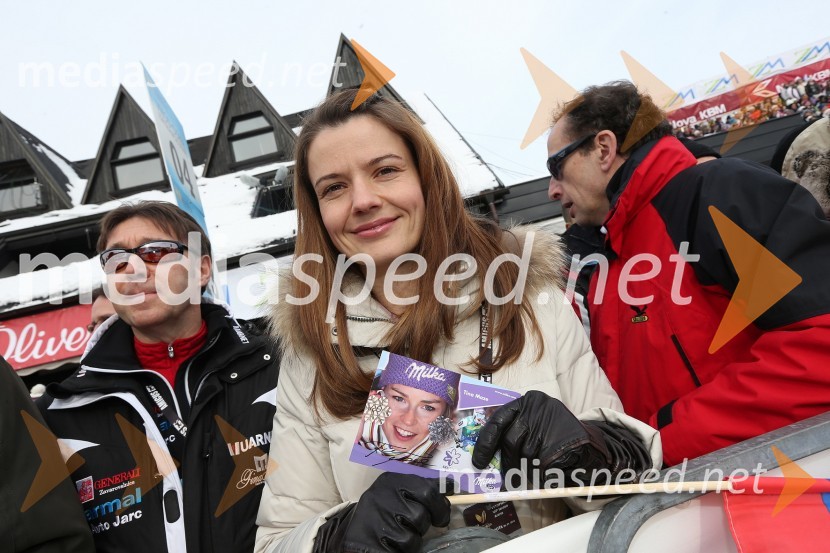 Urška Bačovnik Janša, soproga Janeza Janše49. Zlata lisica 2012, slalom in druženje v VIP prostoru