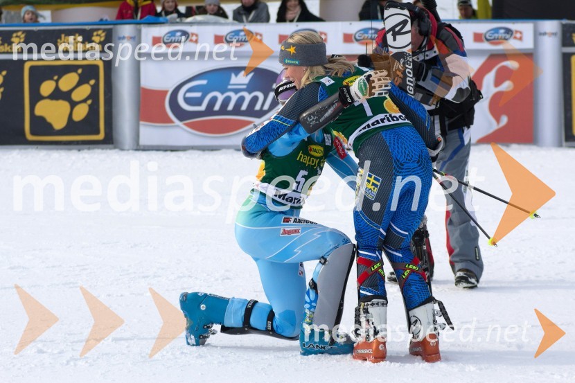 Tina Maze, smučarka (SLO); Frida Hansdotter, smučarka (Švedska)49. Zlata lisica 2012, slalom in druženje v VIP prostoru