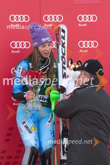 Tina Maze, smučarka (SLO); Drago Cotar, predsednik uprave Zavarovalnice Maribor49. Zlata lisica 2012, slalom in druženje v VIP prostoru