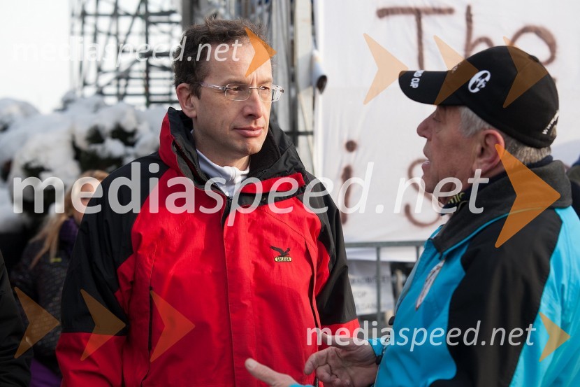 Žiga Turk, minister za izobraževanje, znanost, kulturo in šport;&nbsp;Danilo Kline, vodja protokola Zlata lisica49. Zlata lisica 2012, slalom in druženje v VIP prostoru