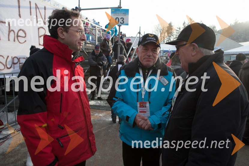 Žiga Turk, minister za izobraževanje, znanost, kulturo in šport;&nbsp;Danilo Kline, vodja protokola Zlata lisica; ...49. Zlata lisica 2012, slalom in druženje v VIP prostoru