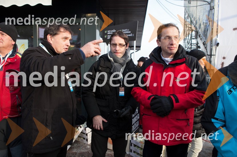 mag. Drago Balent, Generalni direktor direktorata za šport na ministrstvu za izobraževanje, znanost, kulturo in šport;  Sebastijan Magdič, odnosi z javnostmi ministrstva za izobraževanje, znanost, kulturo in šport;Žiga Turk, minister za izobraževanje, znanost, kulturo in šport49. Zlata lisica 2012, slalom in druženje v VIP prostoru