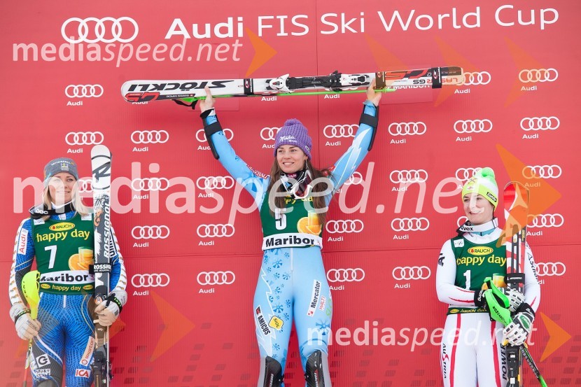 Frida Hansdotter, smučarka (Švedska); Tina Maze, smučarka (SLO); Kathrin Zettel, smučarka (Avstrija)49. Zlata lisica 2012, slalom in druženje v VIP prostoru