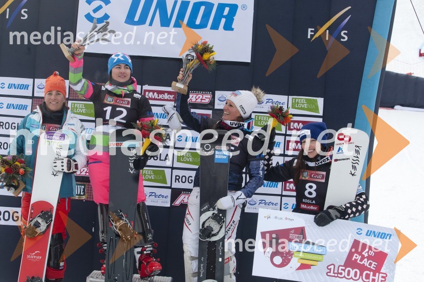 Niccolien Sauerbreij, deskarka na snegu (Nizozemska); Ekaterina Tudegesheva, deskarka na snegu (Rusija); Claudia Riegler, deskarka na snegu (Avstrija); Caroline Calve, deskarka na snegu (Kanada)Svetovni pokal v deskanju na snegu