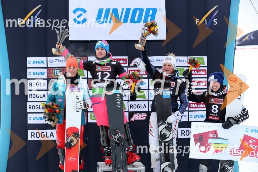 Niccolien Sauerbreij, deskarka na snegu (Nizozemska); Ekaterina Tudegesheva, deskarka na snegu (Rusija); Claudia Riegler, deskarka na snegu (Avstrija); Caroline Calve, deskarka na snegu (Kanada)Svetovni pokal v deskanju na snegu