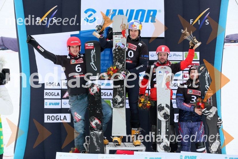 Žan Košir, deskar na snegu (SLO); Roland Fischnaller, deskar na snegu (Italija); Sylvain Dufour, deskar na snegu (Francija); Ingemar Walder, deskar na snegu (Avstrija)Svetovni pokal v deskanju na snegu