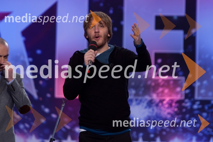 Matej Puc, voditeljSlovenija ima talent,druga avdicija
