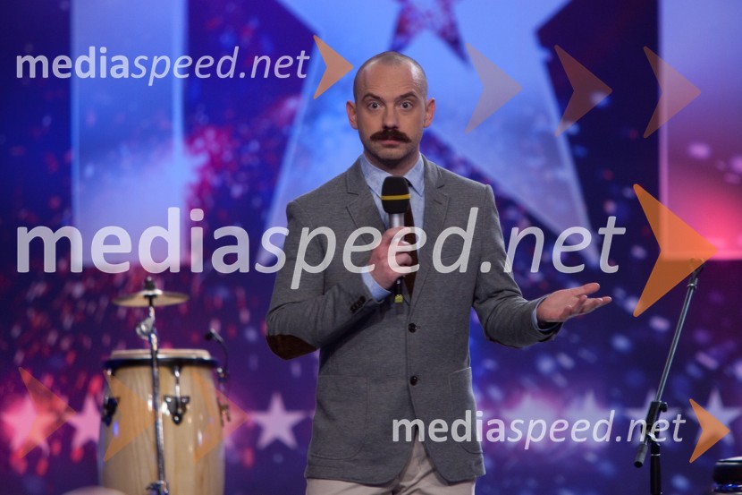 Jože Robežnik, voditeljSlovenija ima talent,druga avdicija