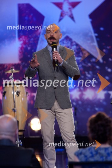 Jože Robežnik, voditeljSlovenija ima talent,druga avdicija
