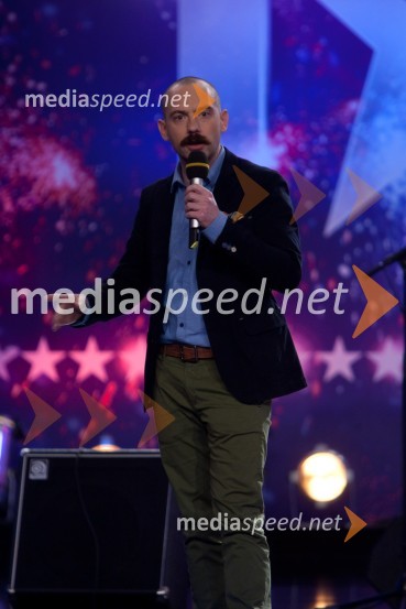 Jože Robežnik, voditeljSlovenija ima talent, tretja avdicija