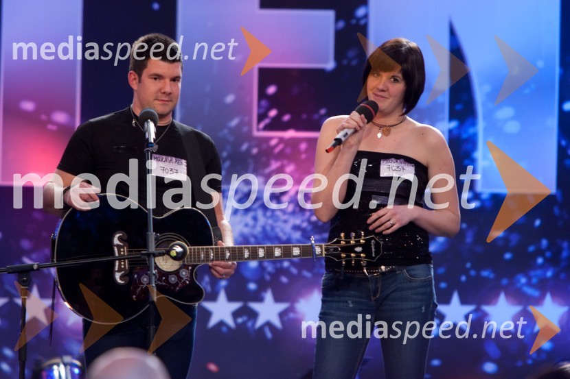 Rene Fajt; Mojca VelikajneSlovenija ima talent, tretja avdicija
