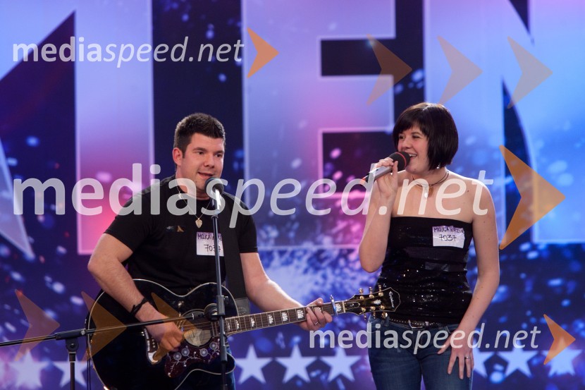 Rene Fajt; Mojca VelikajneSlovenija ima talent, tretja avdicija