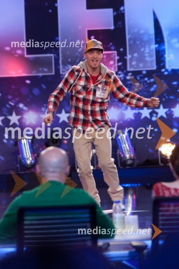 Robert BabičSlovenija ima talent, tretja avdicija
