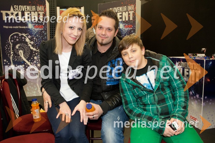 Tanja Polajžar; Norbert Oltvanji; Tomas ErhatičSlovenija ima talent,druga avdicija