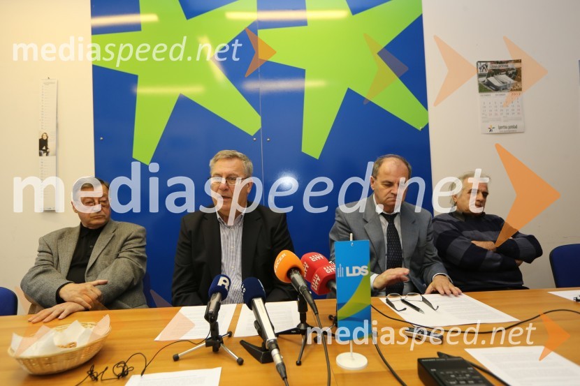 Mag. Jože Protner, častni konzul Republike Avstrije v Sloveniji; Milan Razdevšek, kandidat za župana MOM; Savo Juhart, predsednik stranke MO LDS Maribor; ...Milan Razdevšek, kandidat za župana MOM stranke LDS