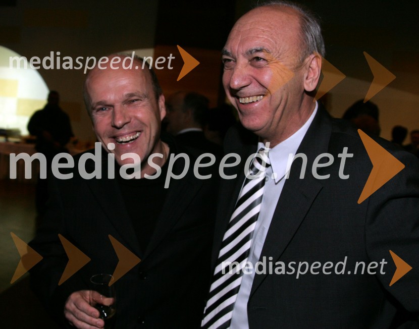 Marijan Jurenec, dir. Pro Plus in Janez Ujčič, lastnik televizije RTS MariborPredsedniški sprejem za novinarje