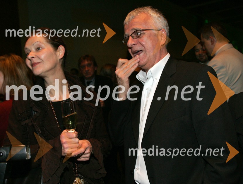 Vinko Vasle, dir. radia Slovenija in Danilo Slivnik, predsednik uprave DelaPredsedniški sprejem za novinarje