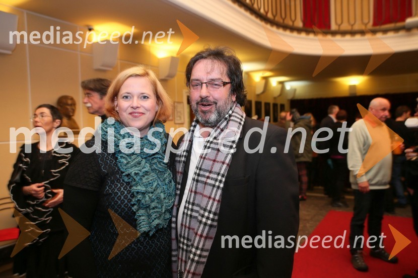 Renato Jenček, igralec; soproga GretaNajvečji frajer zahodnega sveta, premiera SLG Celje