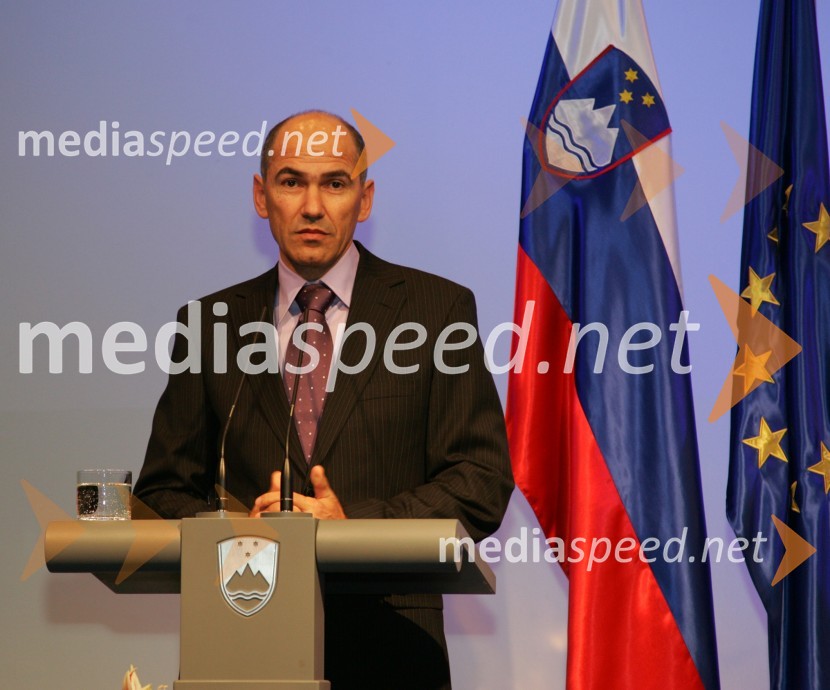 Janez Janša, predsednik Vlade Republike SlovenijePredsedniški sprejem za novinarje