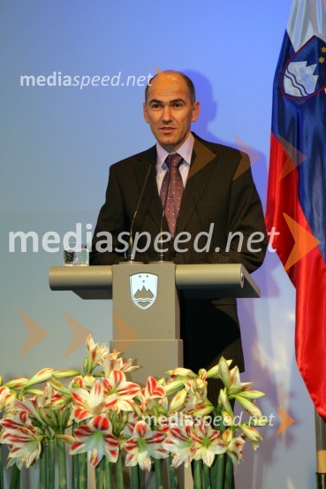Janez Janša, predsednik Vlade Republike SlovenijePredsedniški sprejem za novinarje