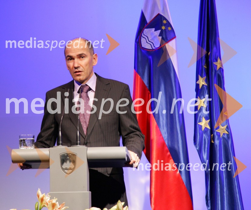 Janez Janša, predsednik Vlade Republike SlovenijePredsedniški sprejem za novinarje