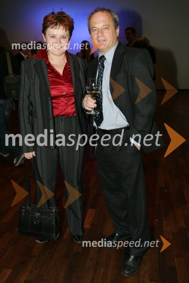 Mag. Polona Pivec, odg. urednica TV Maribor in Peter Habjanič, odg. urednik radia MariborPredsedniški sprejem za novinarje