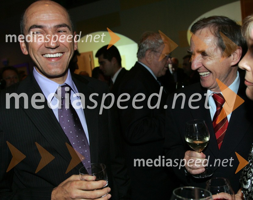 Janez Janša, predsednik Vlade Republike Slovenije in ...Predsedniški sprejem za novinarje