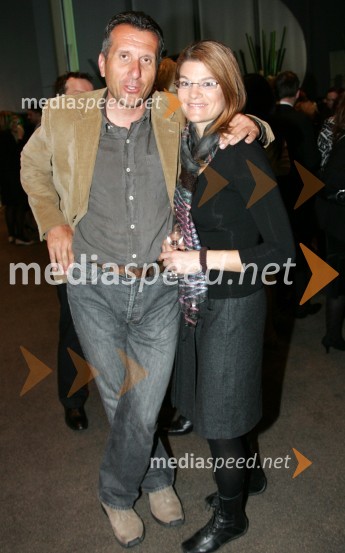 Miran Ališič in Maja Roš, novinarja Pop TVPredsedniški sprejem za novinarje